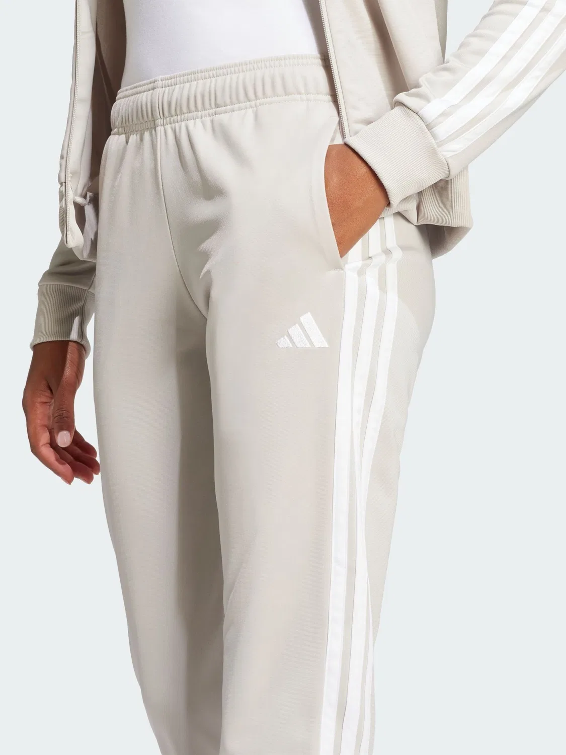 Трек-костюм adidas Cream Dayready, кремовый — фото 4
