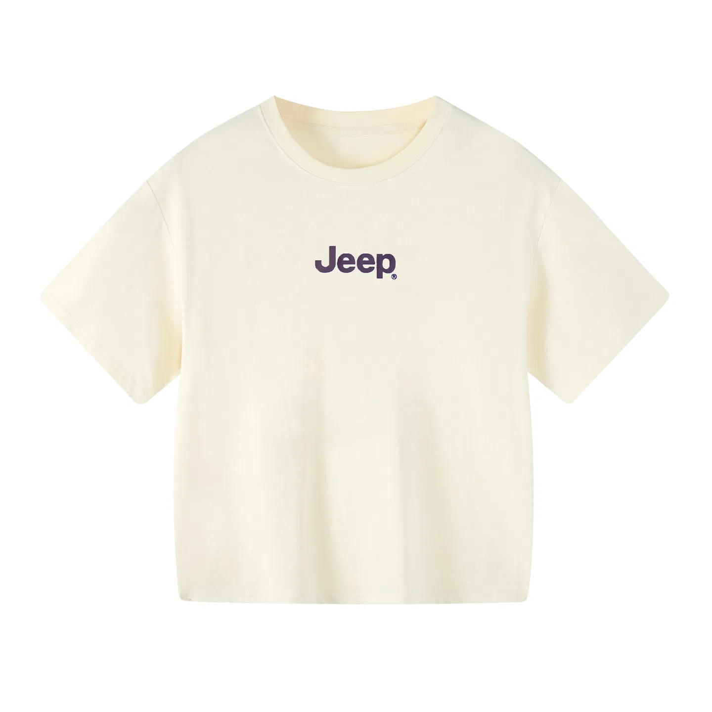 Детская футболка с круглым вырезом Jeep Grade School, Ecru