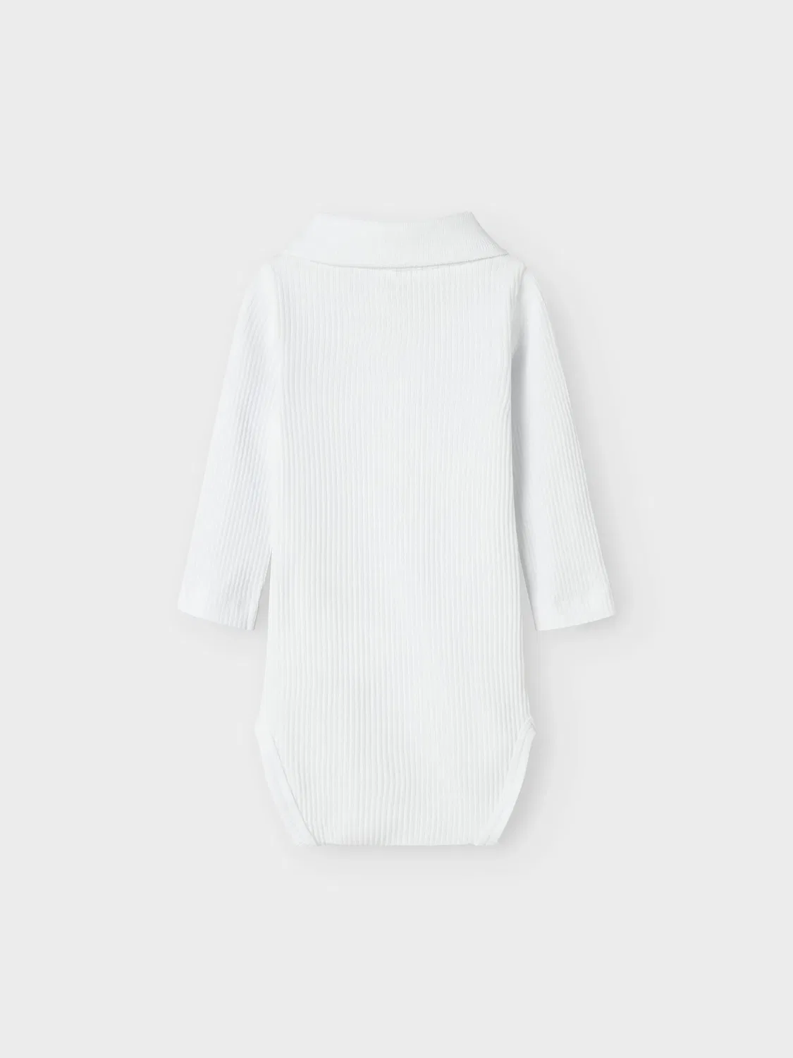 Боди-комбинезон с длинным рукавом поло NBMFRIMAN LS POLO BODY Name It, белый — фото 2
