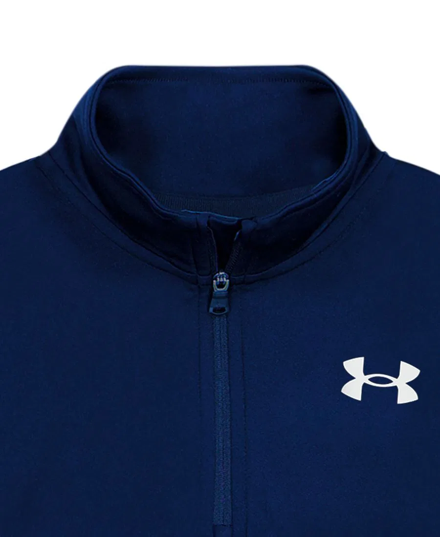 Комплект из лонгслива и джоггеров с четверть-застежкой, модель Under Armour, Black Out Navy — фото 3