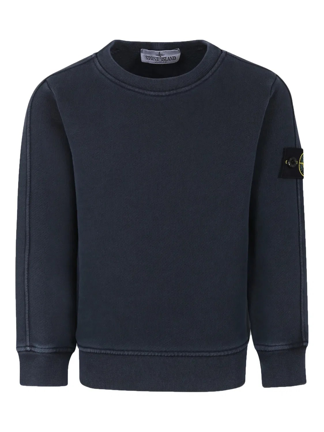 Свитшот из органического хлопка с мотивом компаса Stone Island, синий