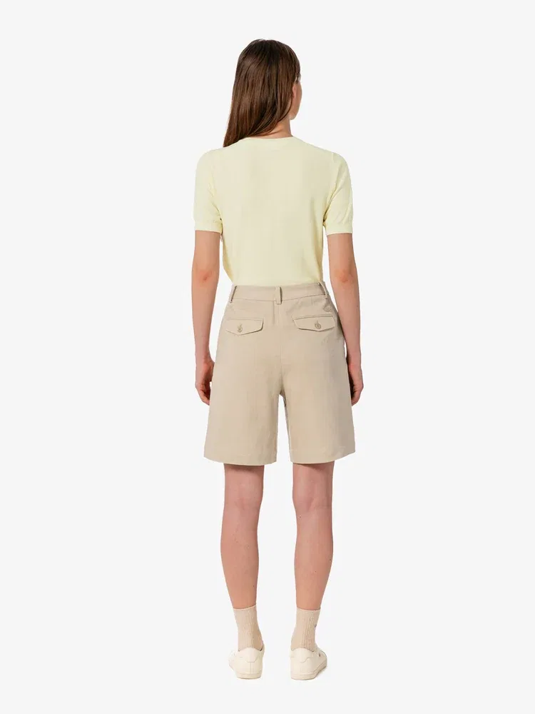 Шорты бермуды LACOSTE Beige — фото 2