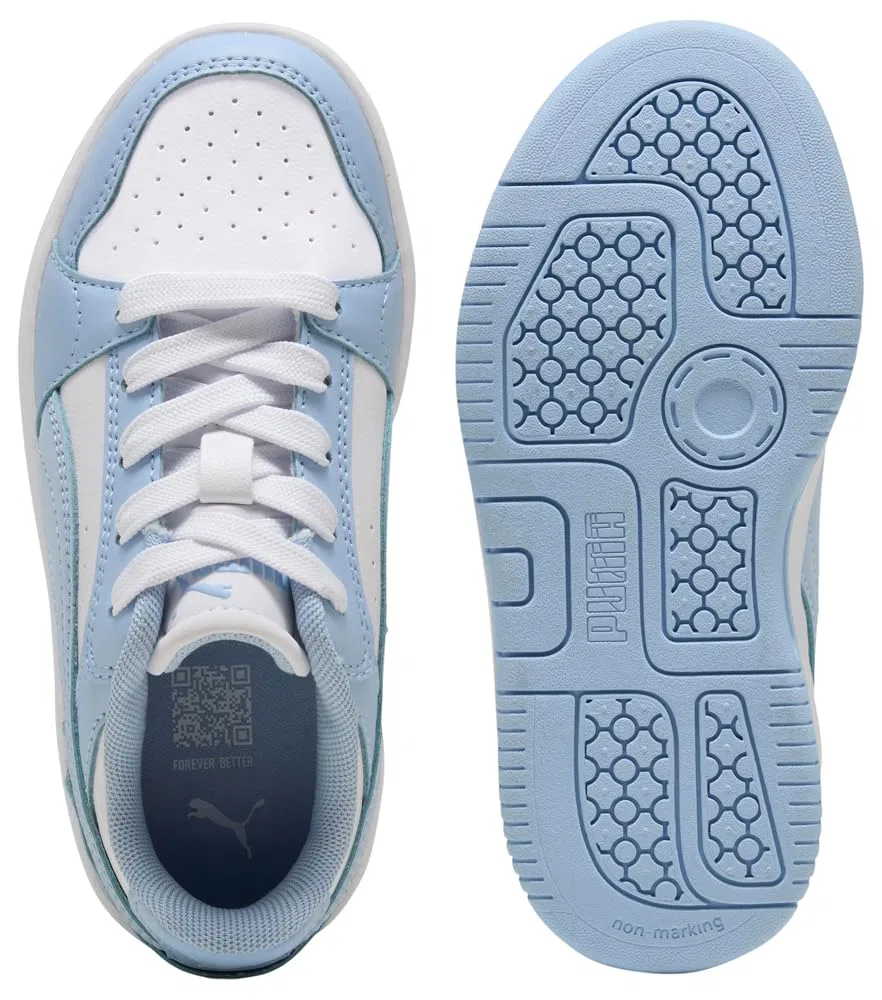 Детские кроссовки для девочек PUMA Rebound Femme PS Puma White Haute Tropic — фото 4