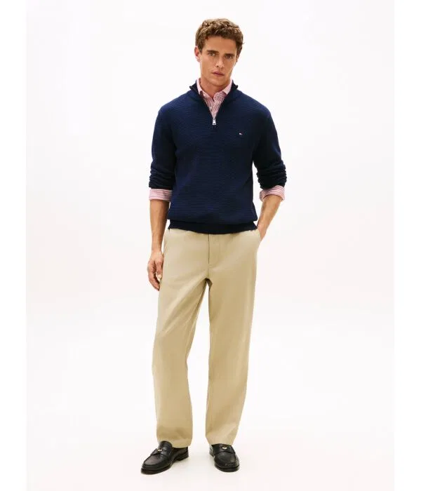Мужская полуводолазка с длинным рукавом Mezzo Dolcevita Tommy Hilfiger, Blu Marino — фото 2