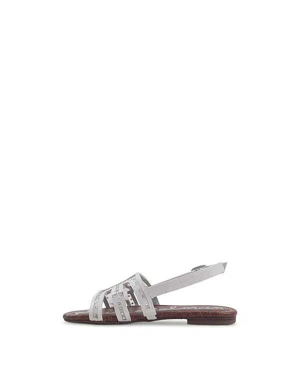 Детские сандалии для девочек с ремешком Bella Slingy Sam Edelman, белый — фото 4