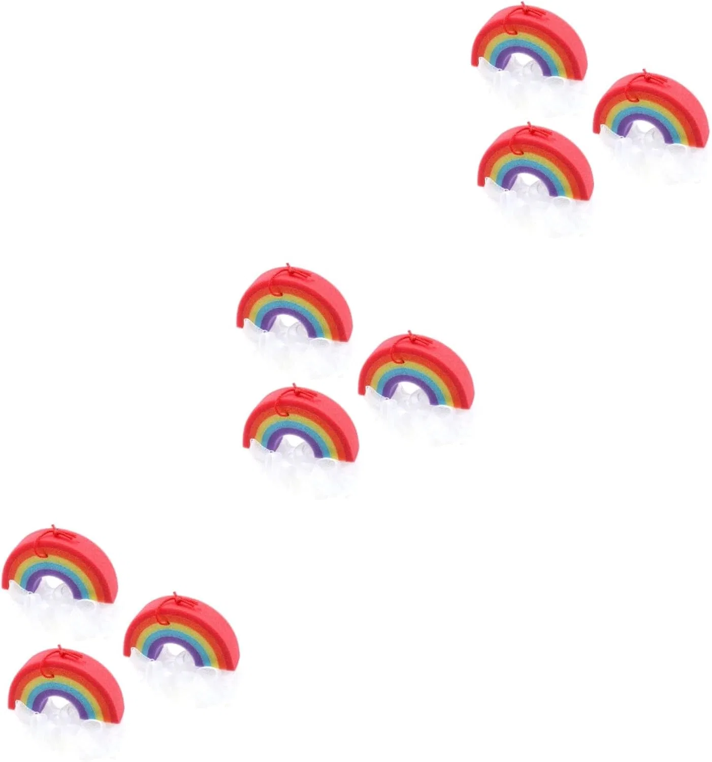 Набор мочалок для душа Rainbow, 9 шт, GLEAVI, 24x16x12 см, мультиколор
