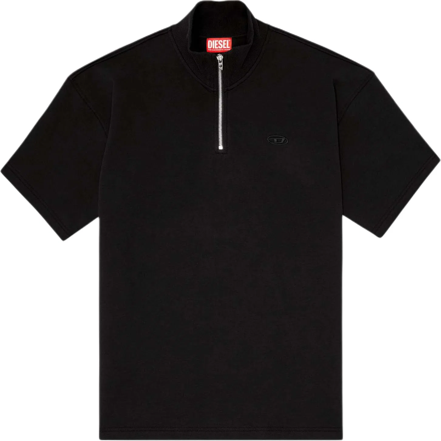 Мужской свитшот с воротником-стойкой DIESEL, Black