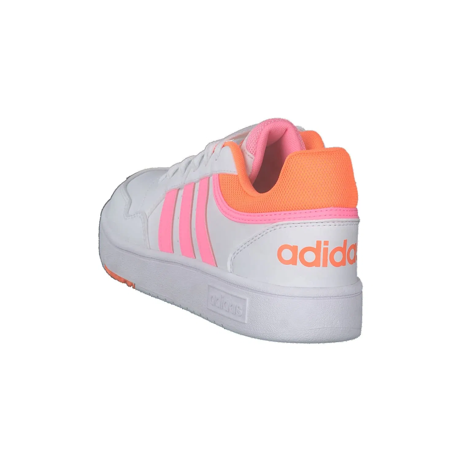 Детские кроссовки для мальчиков Hoops Adidas, Cloud White Beam Pink Orange — фото 4