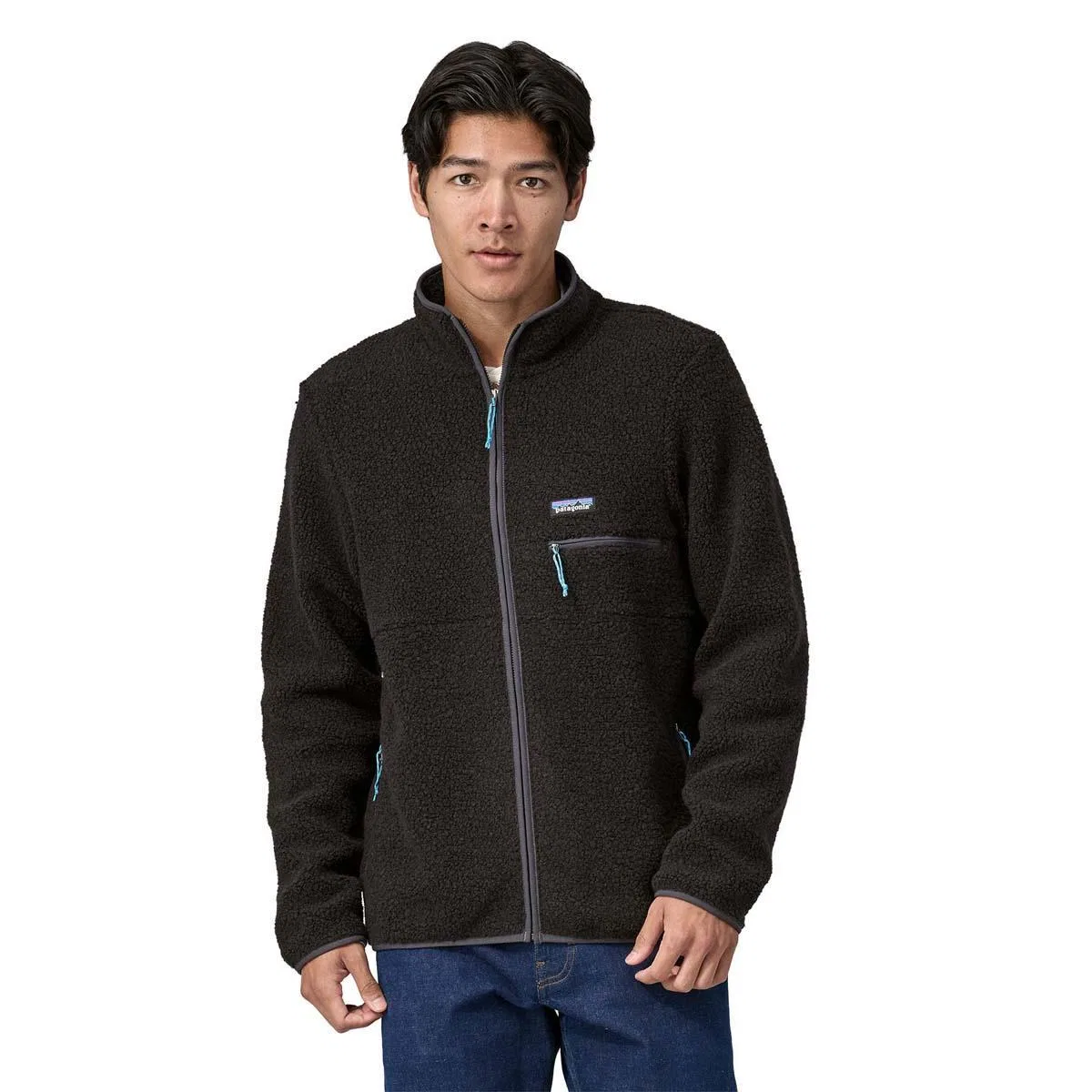 Флисовая куртка с воротником-стойкой Reclaimed Fleece Patagonia, Ink Black
