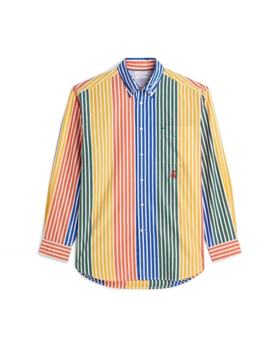 Мужская рубашка из поплина с принтом Tommy Hilfiger, Multicolor — фото 4