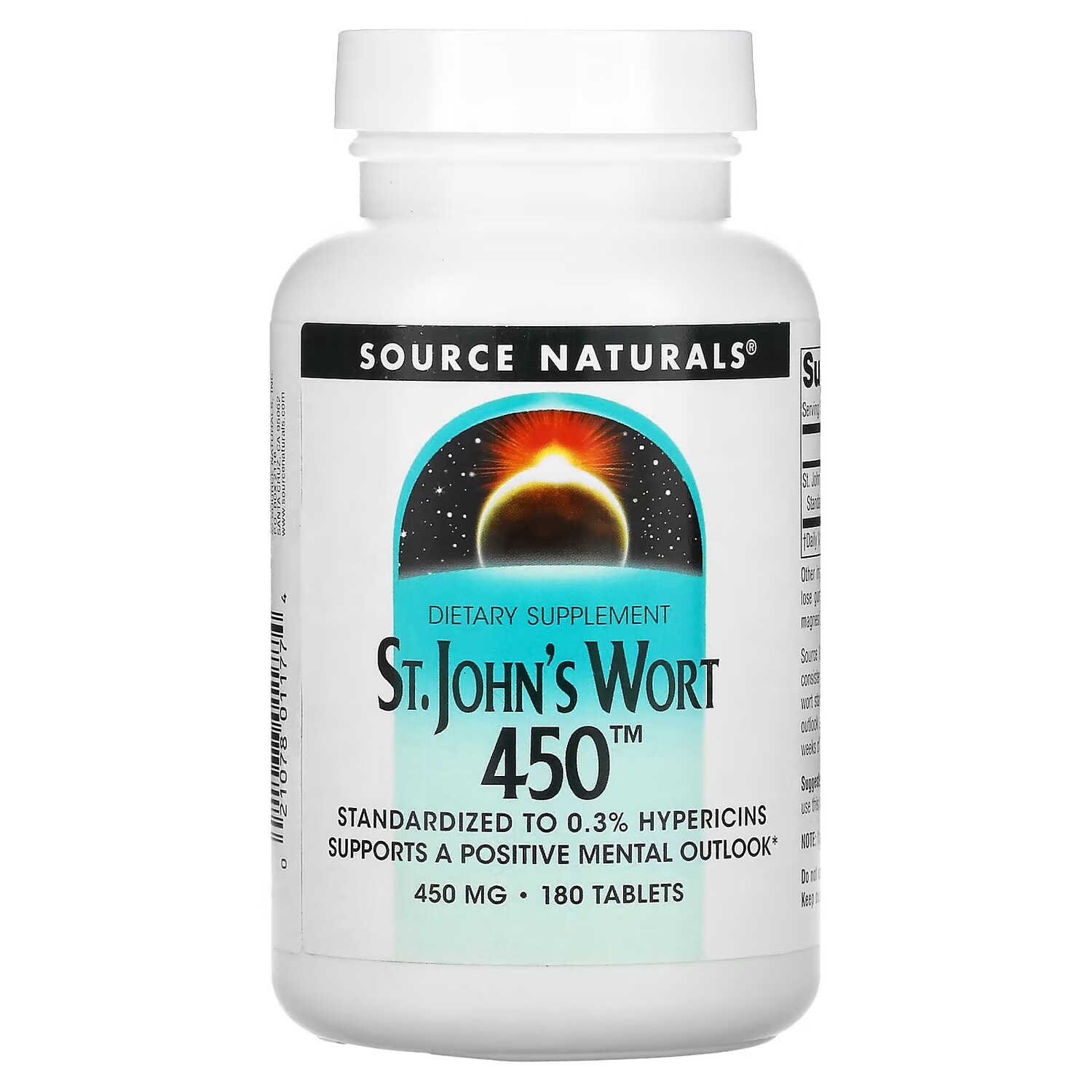 

Source Naturals Зверобой 450 450 мг, 180 таблеток