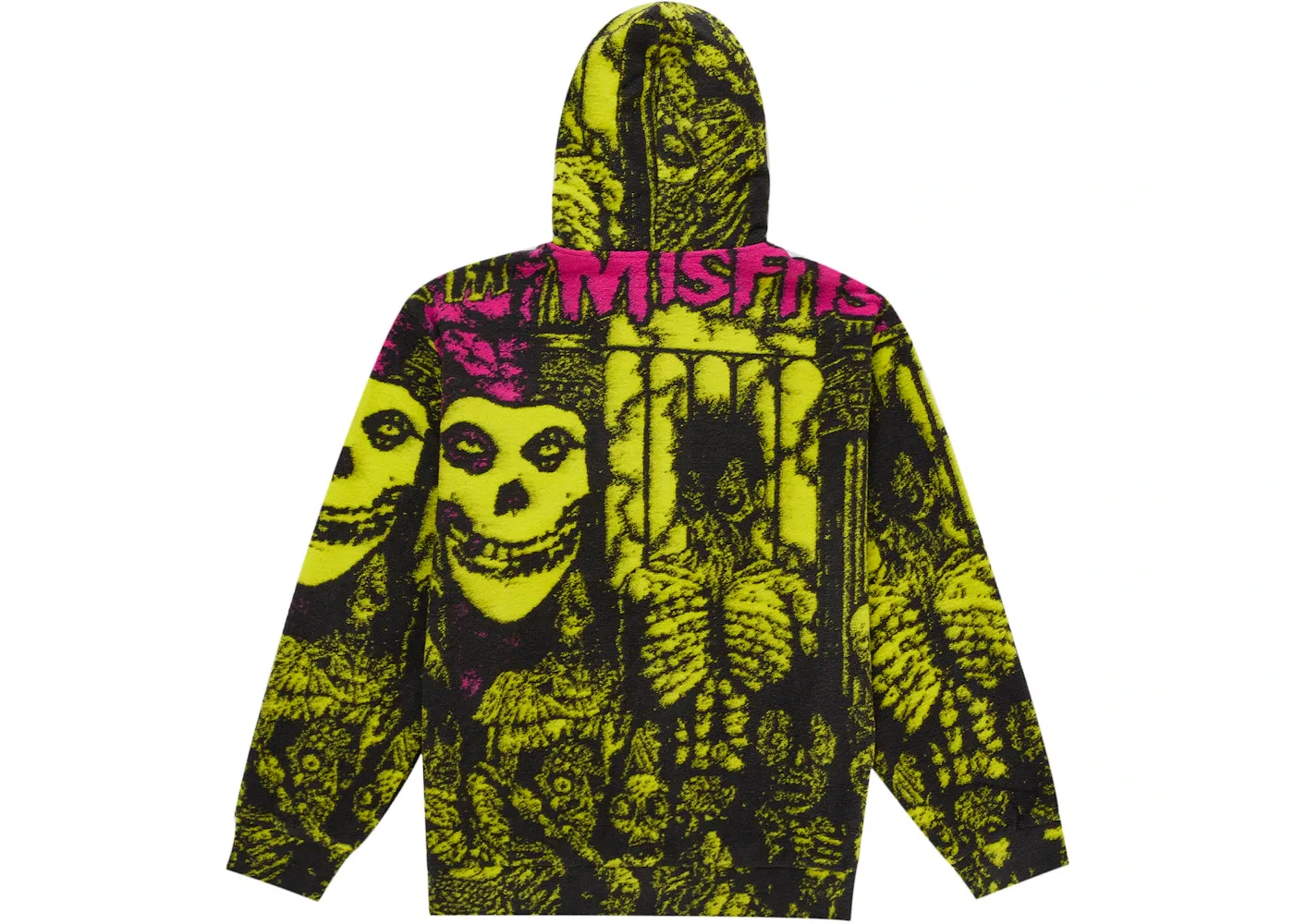 Мужской свитер с принтом The Misfits Zip Up Hooded Sweater Supreme, Multicolor — фото 2