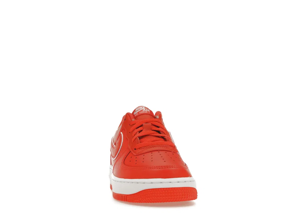 Детские кроссовки с длинным шнурком Nike Air Force 1 Low, Picante Red/Picante Red-White — фото 2