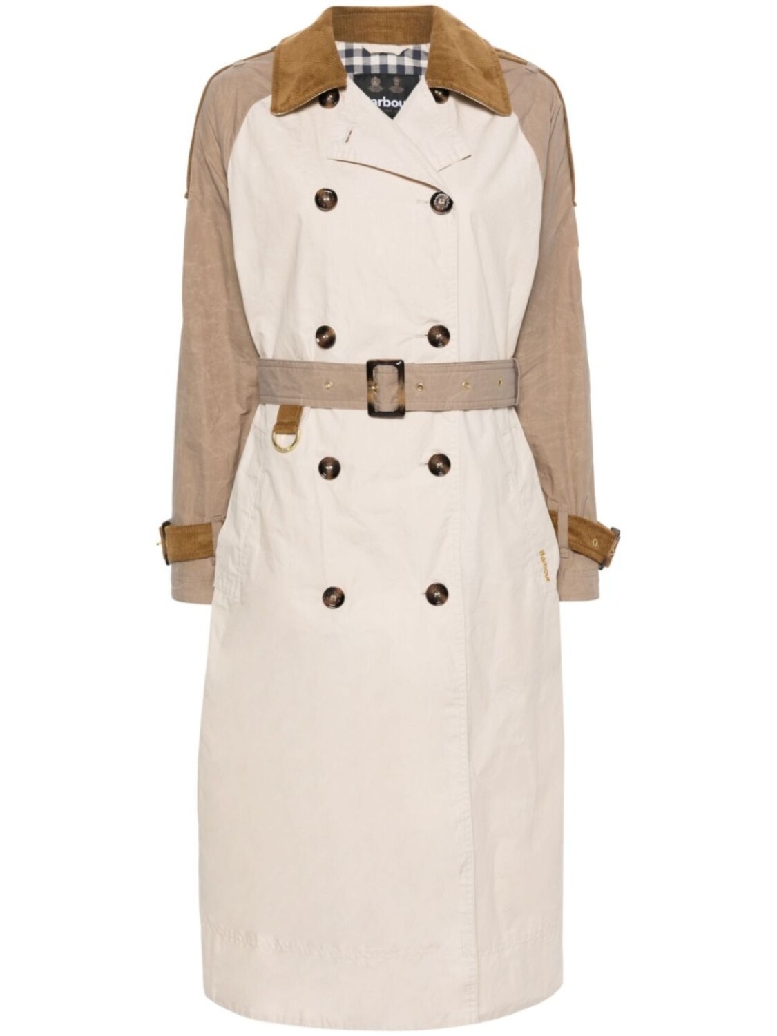 

Barbour тренч Ingleby, нейтральный цвет