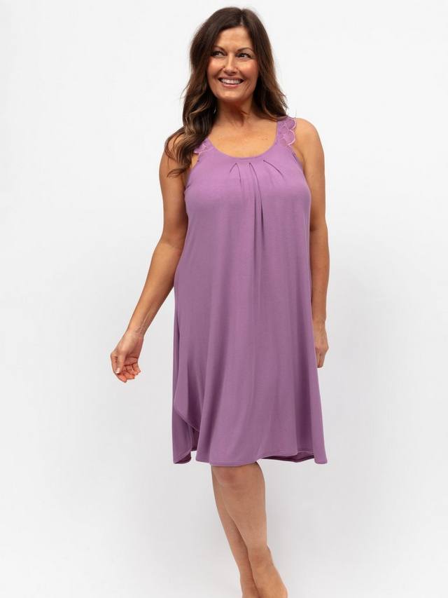 

Ночная сорочка из джерси с кружевной отделкой Cyberjammies, Mauve