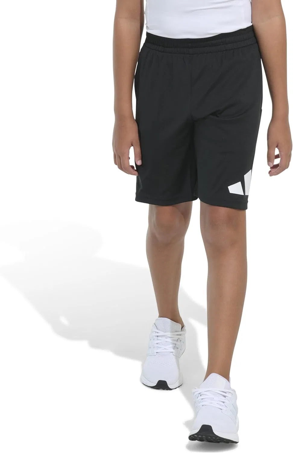 Детские спортивные шорты Adidas Essentials с большим логотипом, Black Adi — фото 2