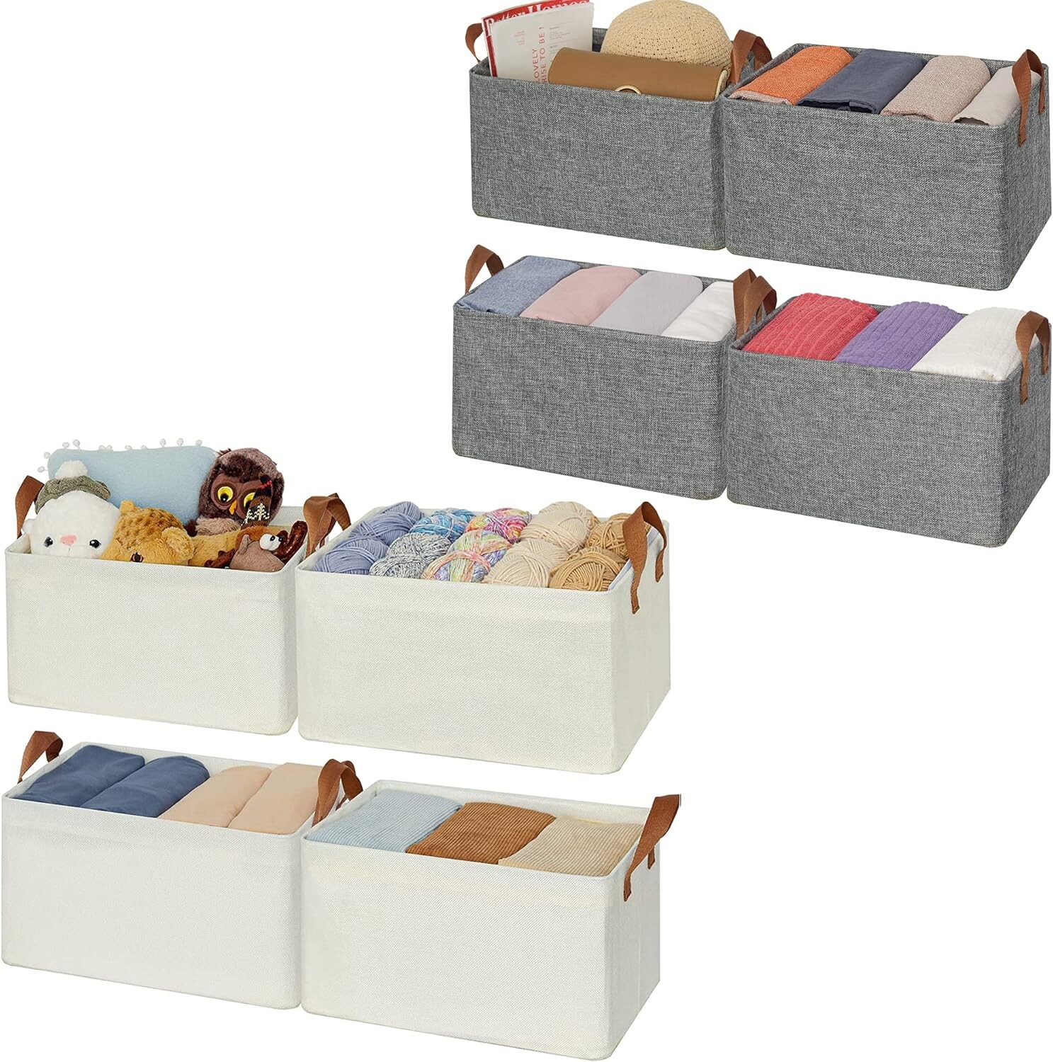 

GRANNY SAYS Набор из 4 шкафов-органайзеров и корзин для хранения, а также 4 корзин для хранения вещей для организации вещей