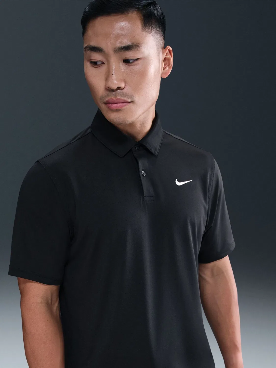 Поло для гольфа Nike Dri-FIT, черный