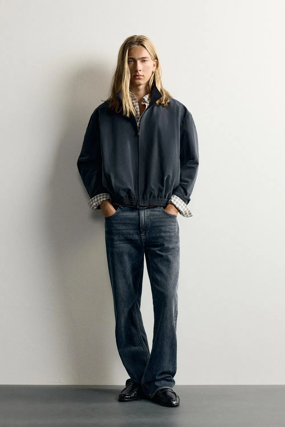 Легкая водоотталкивающая техническая куртка ZARA, Dark grey