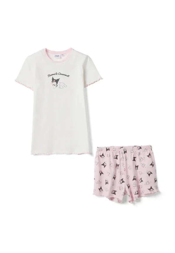 Комплект пижамы с Kuromi, хлопок, With kuromi set, Ovs, белый, розовый