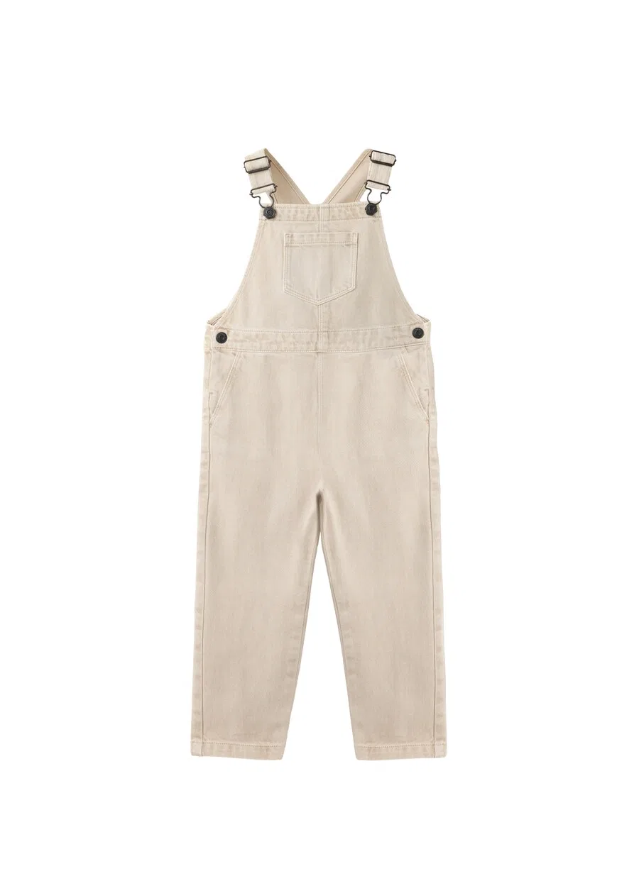 Детский комбинезон MANGO KIDS Regular Overalls 'RANDALL' цвета экрю