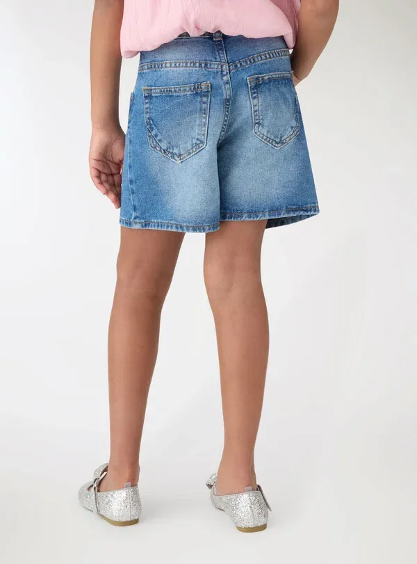 Шорты джинсовые Denim shorts Terranova Denim Medio, синий — фото 3