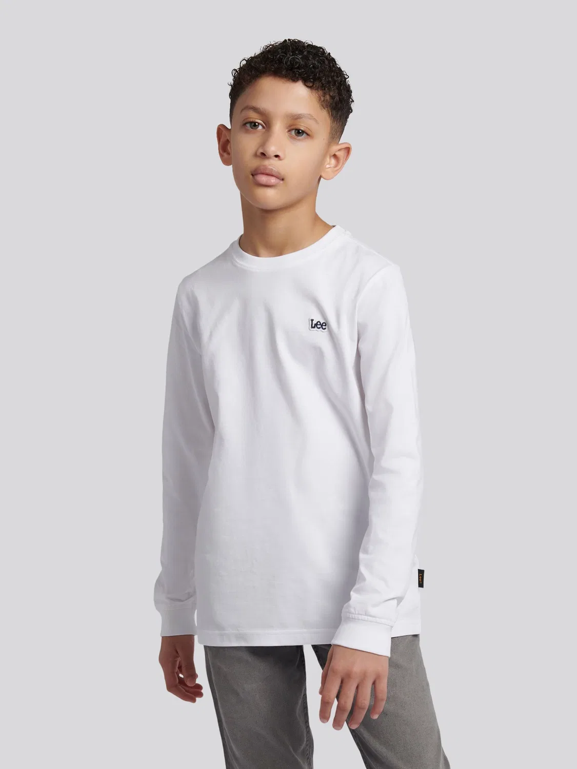 Футболка с длинным рукавом Lee White Workwear Badge, белый