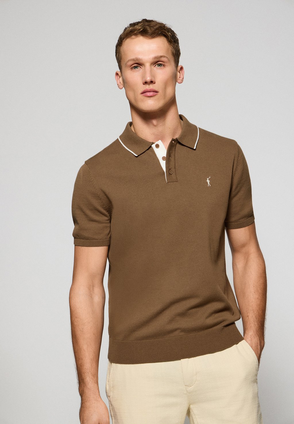 

Рубашка поло SHORT SLEEVE Polo Club, коричневый
