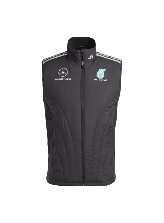 Жилет утепленный с логотипом Mercedes - AMG Petronas Formula One Team Adidas, черный