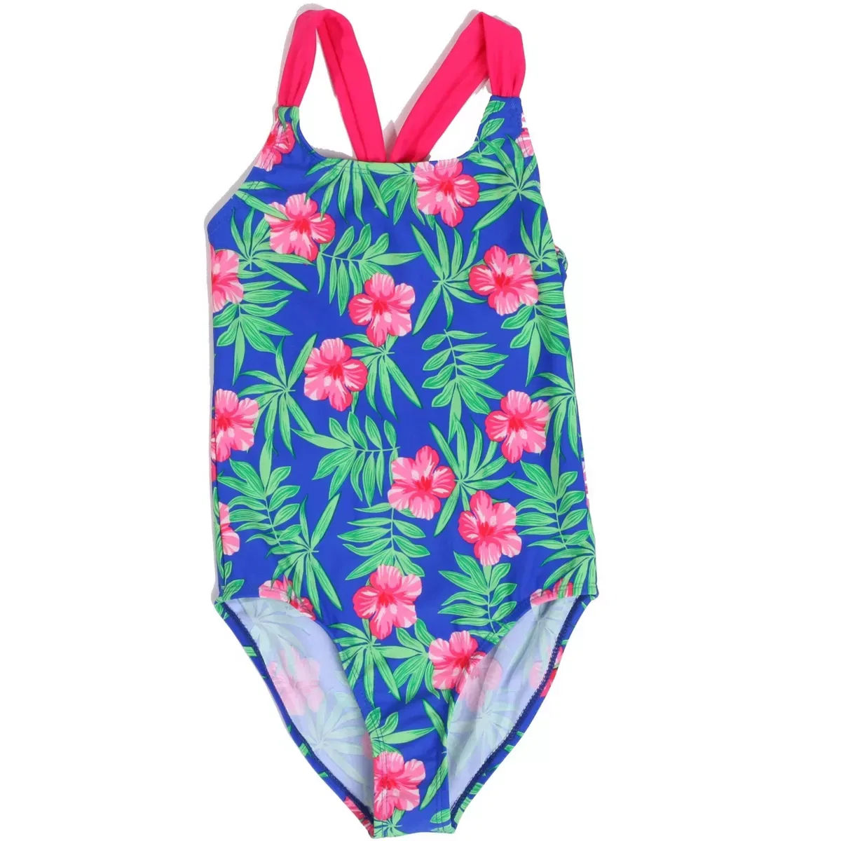 Детский купальник-слитник с бахромой Just Love, Tropical Floral