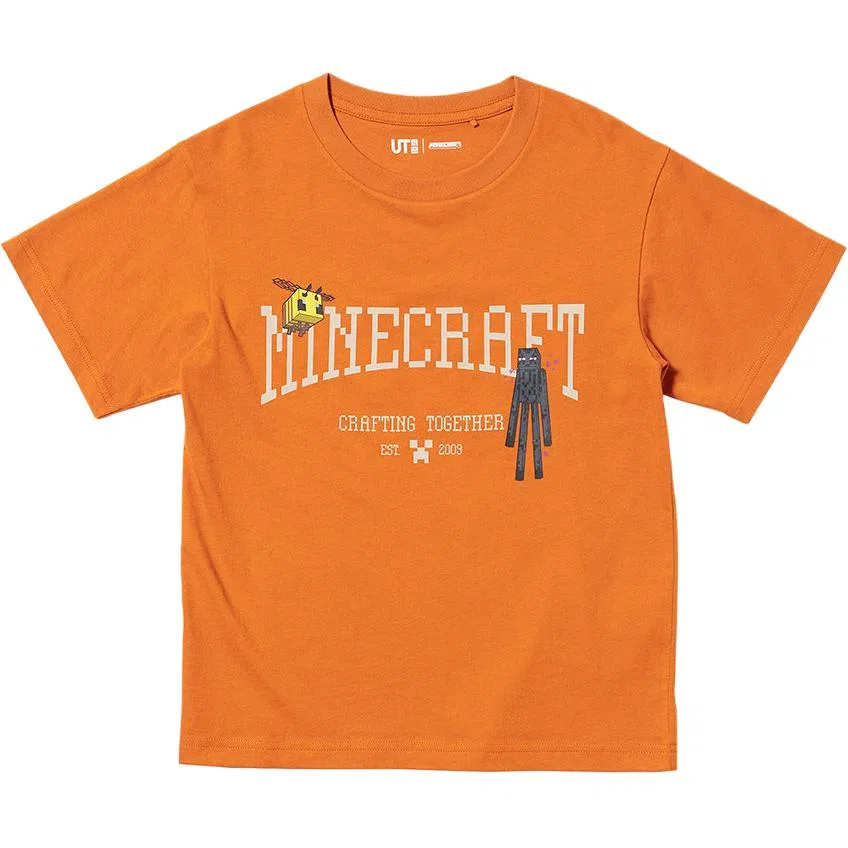 Футболка с круглым вырезом Uniqlo, Orange Red