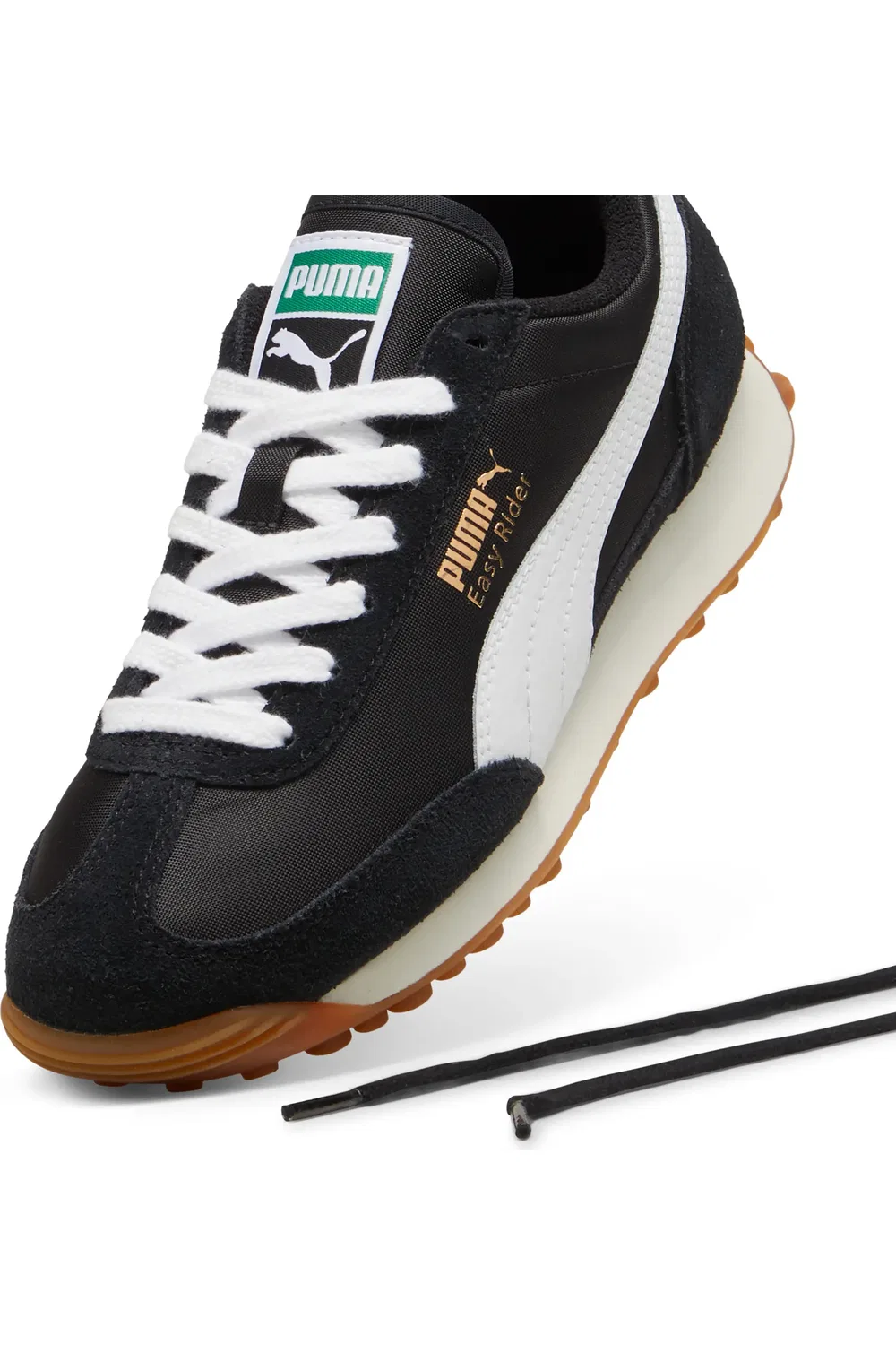 Детские кроссовки из замши Easy Rider PUMA, Puma Black-Puma White — фото 3