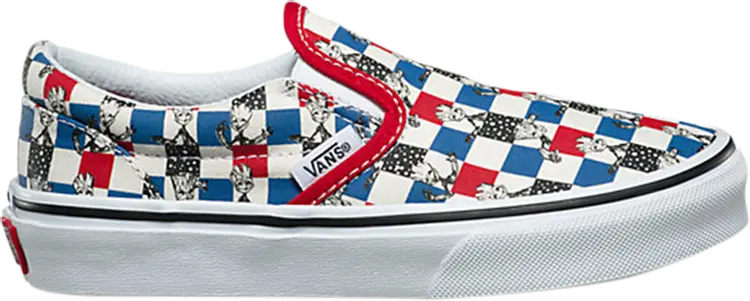 

Кеды Vans Marvel x Slip-On Kids Guardians, красный
