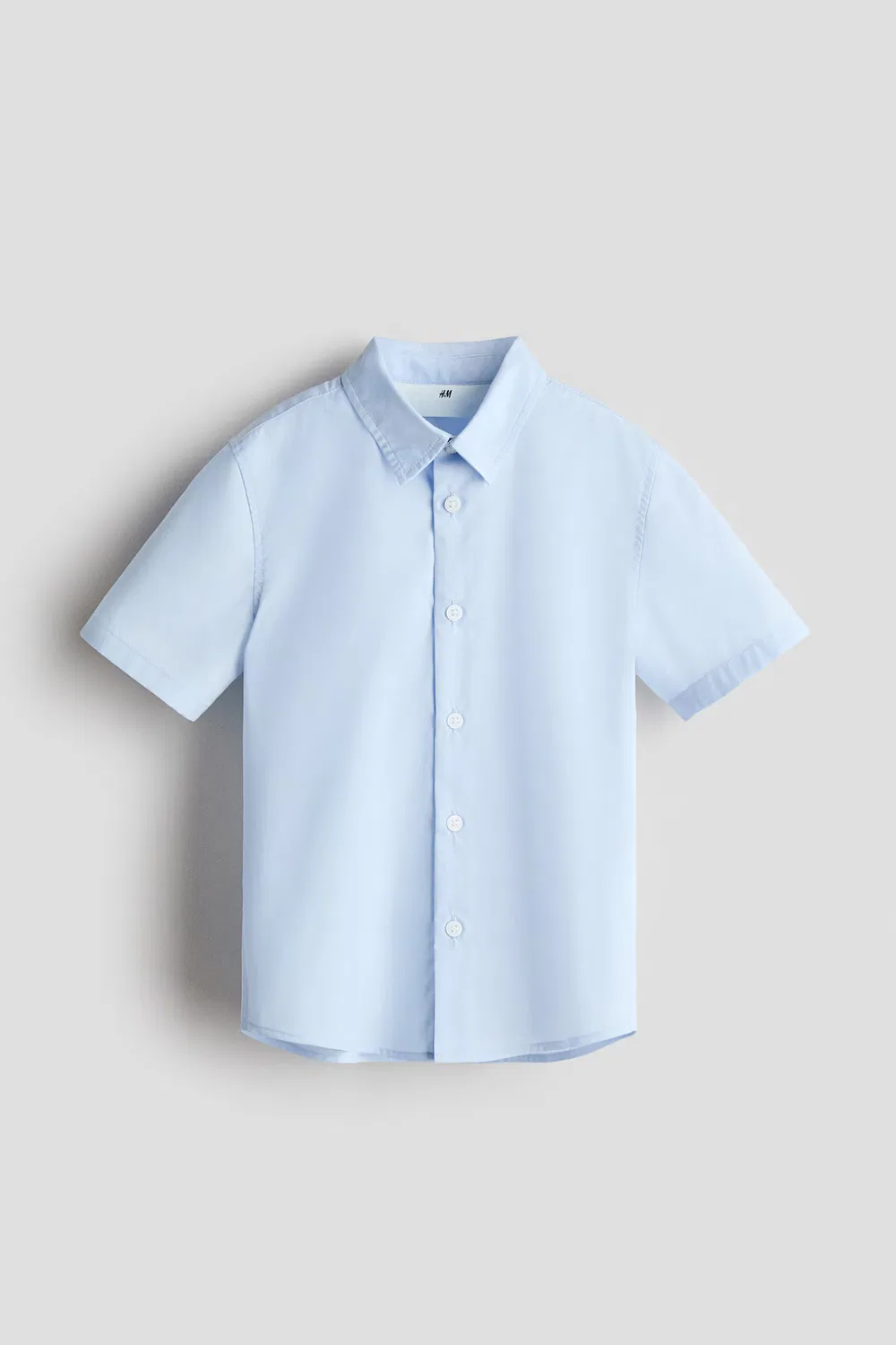 Рубашка, которую легко гладить утюгом H&M, Hellblau