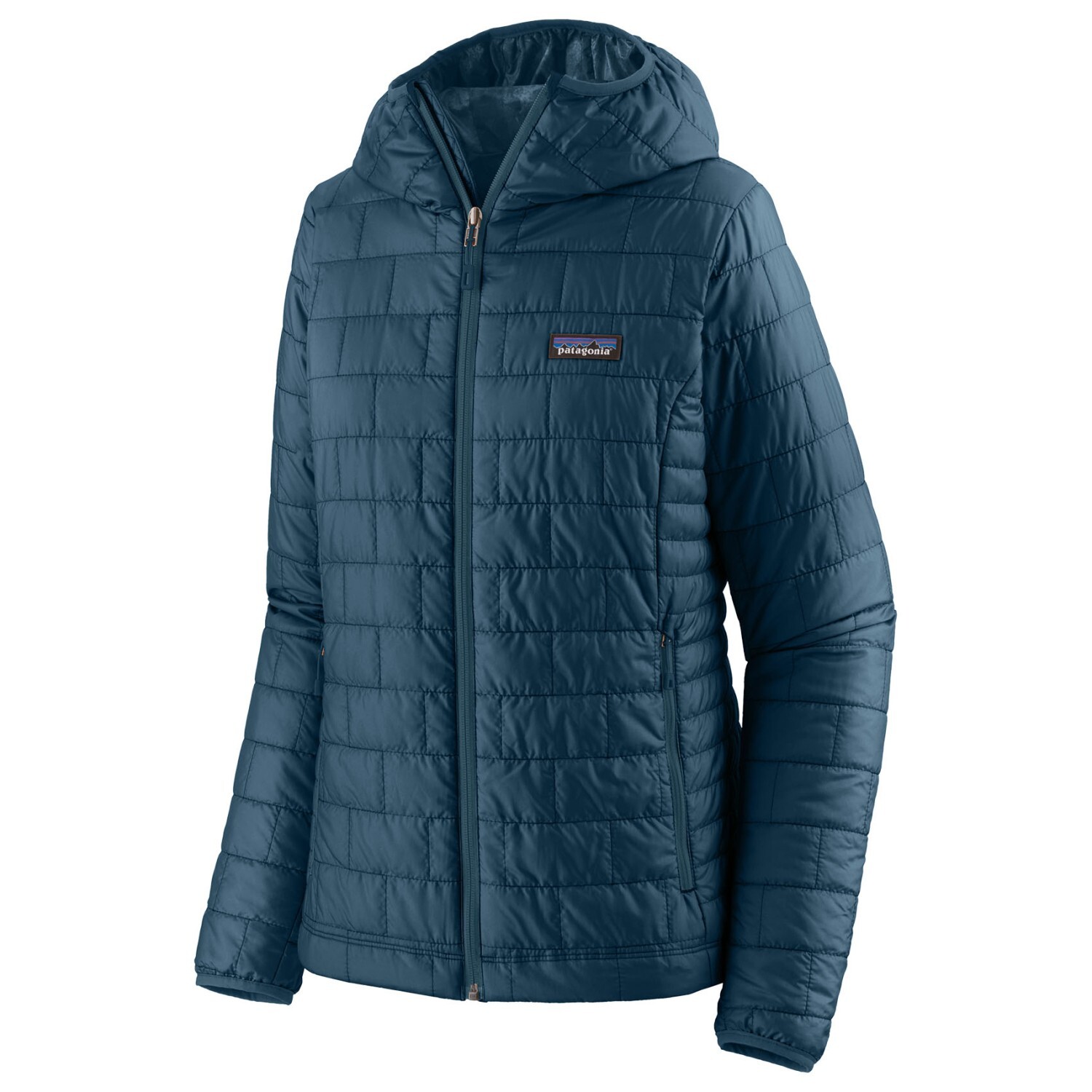 

Куртка из синтетического волокна Patagonia Women's Nano Puff Hoody, цвет Lagom Blue