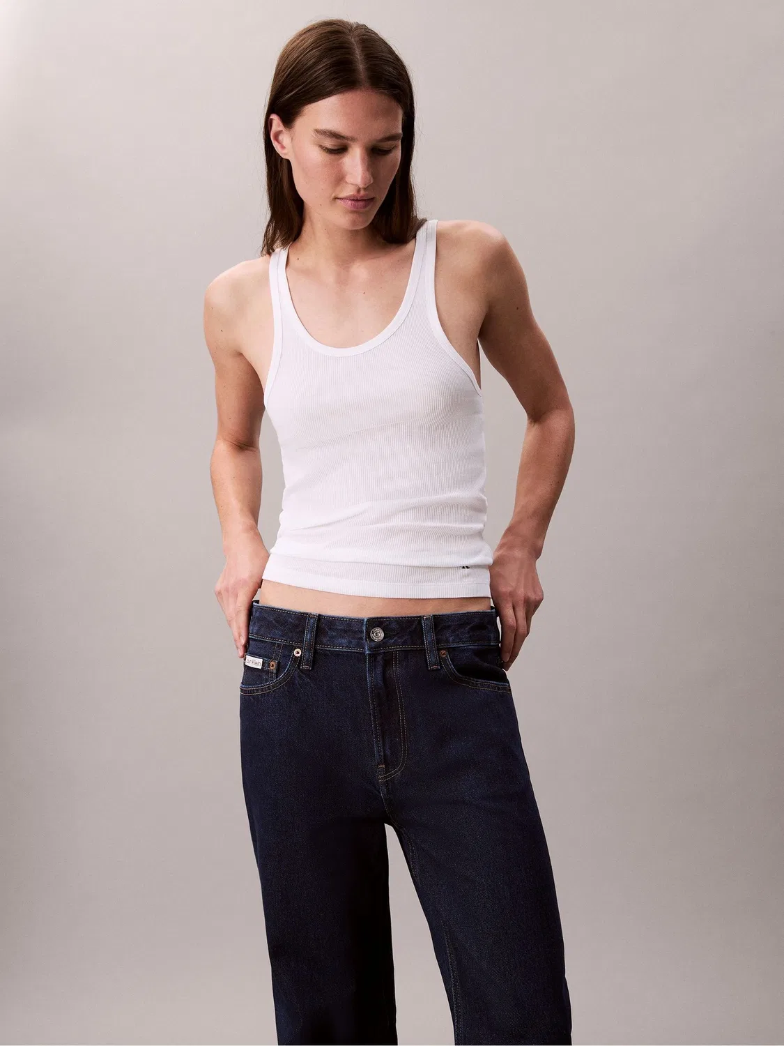 Джинсы прямого кроя, 90s Straight Calvin Klein, синие