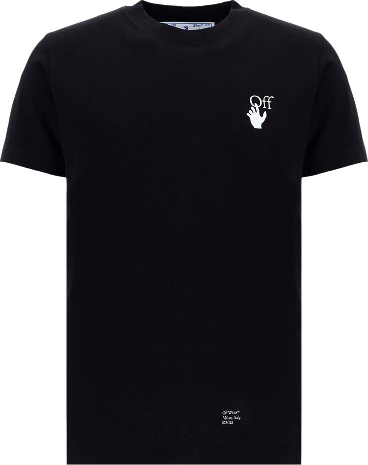 

Футболка Off-White Caravaggio Arrow Short-Sleeve Slim Tee 'Black/White', черный