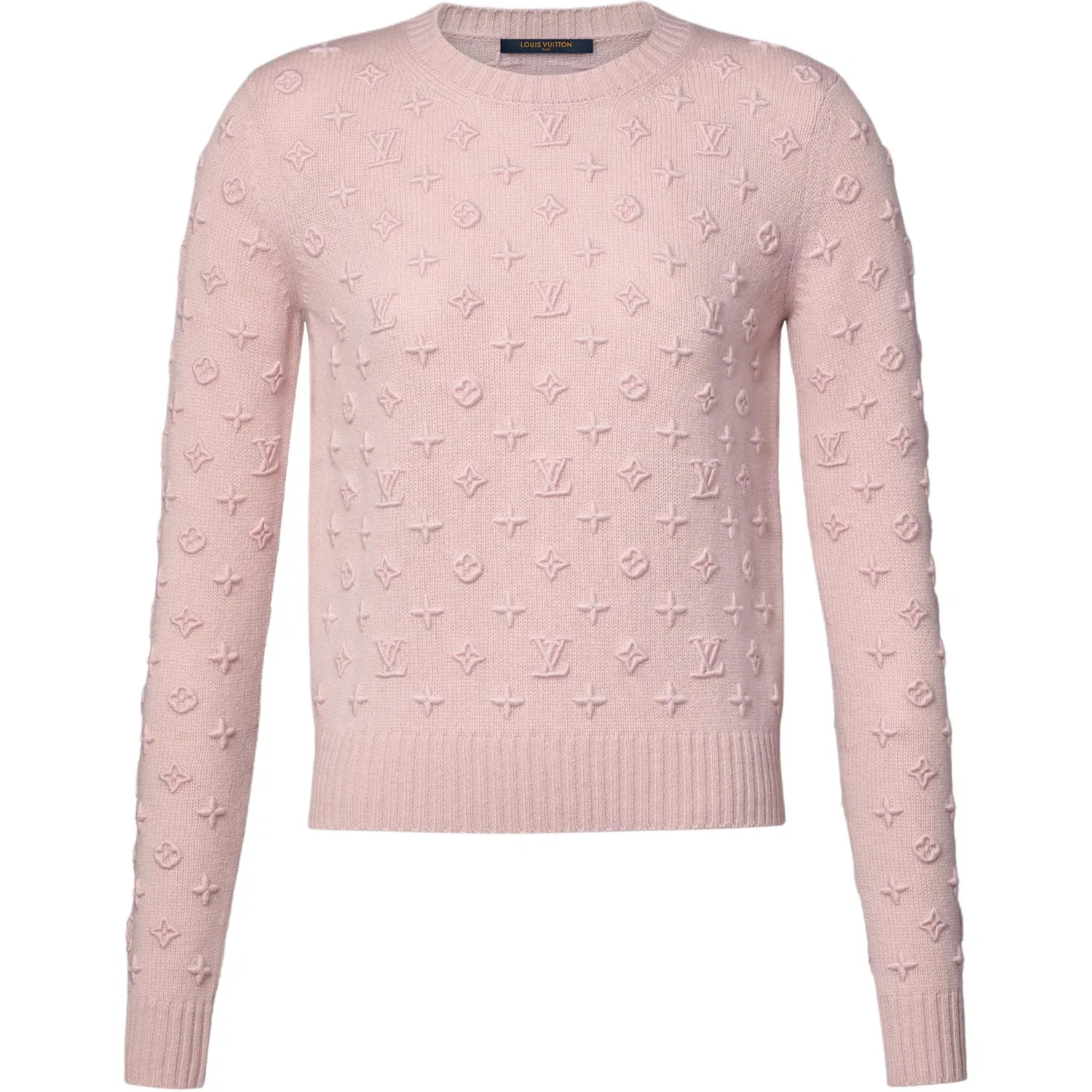 Свитер Cashmere, круглый вырез, Louis Vuitton, Pink