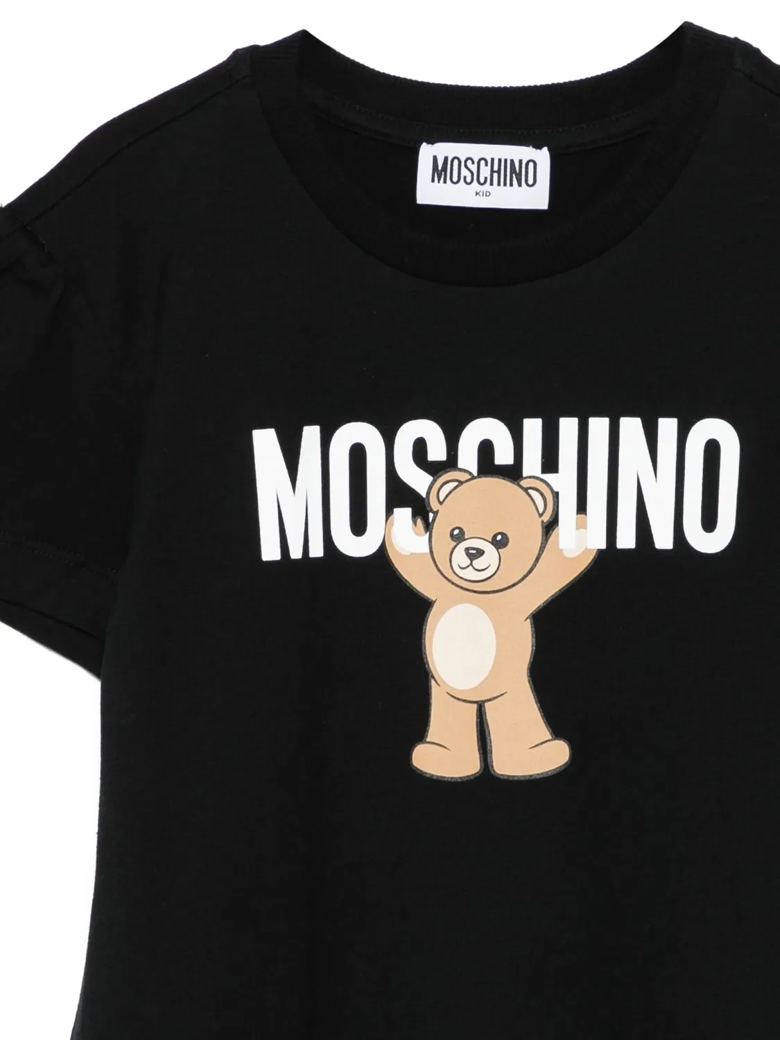 Мини-платье с принтом медвежонка Moschino, черный — фото 2