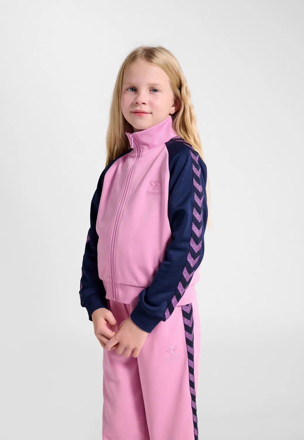 Детская куртка на молнии с длинным рукавом Hmldaily Hummel, Pastellmagenta