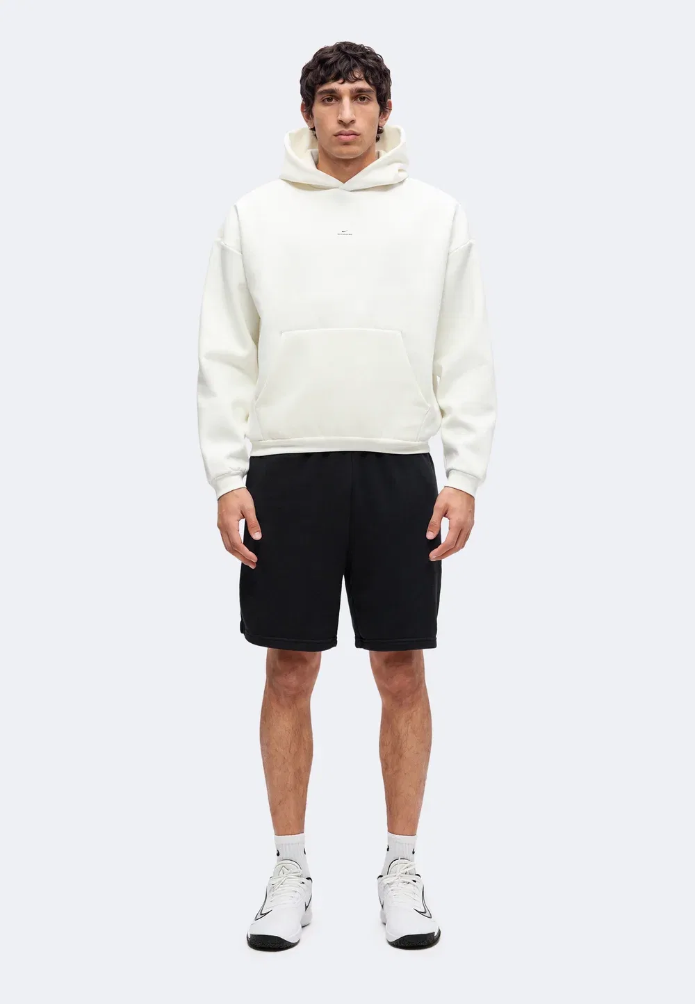 Стандартная модель - толстовка Nike Performance, Sail/Black — фото 2