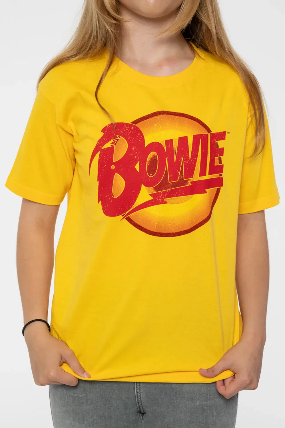 Футболка с принтом Diamond Dogs David Bowie, Yellow — фото 3