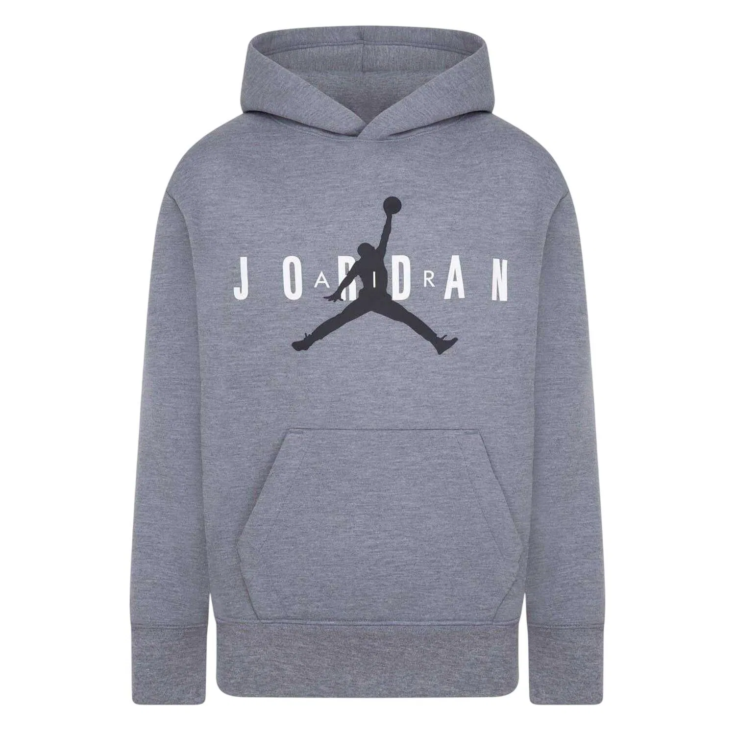 Детское худи с капюшоном с принтом Air Jordan Jumpman Nike, Grau — фото 2