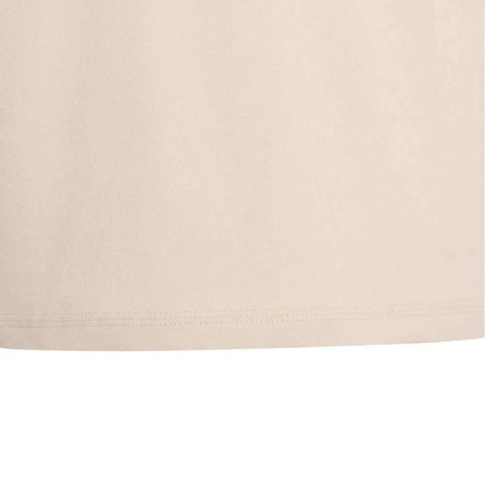 Футболка с коротким рукавом Adidas Essentials Small Logo, бежевый — фото 3