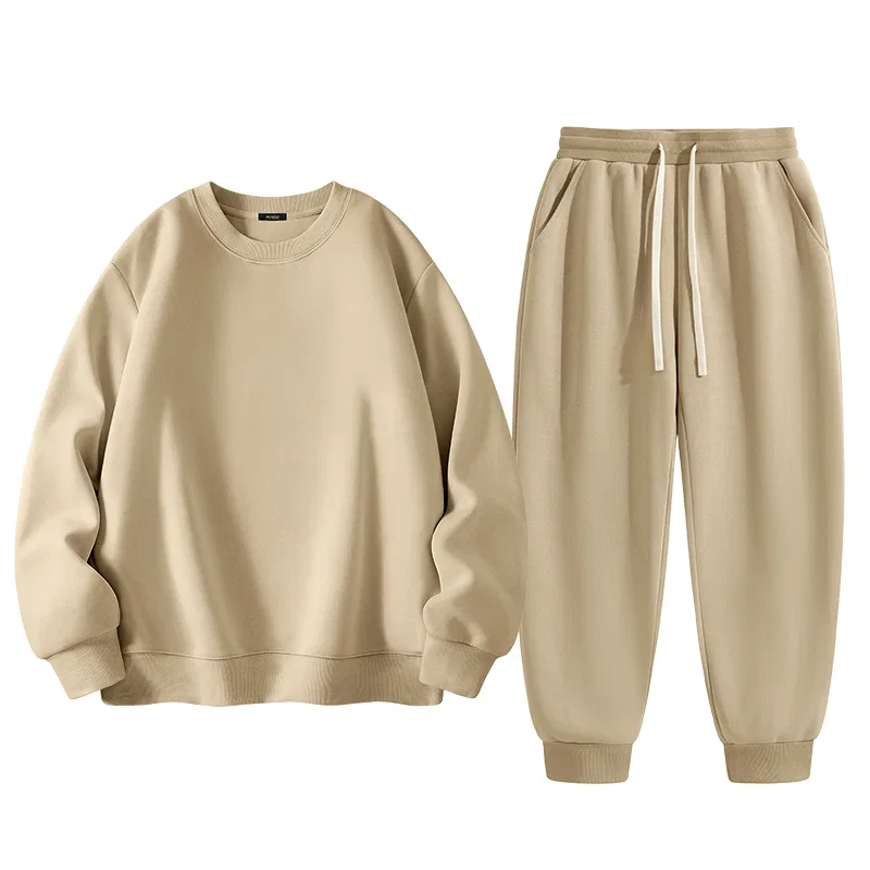Детский комплект свитшотов Unisex с круглым вырезом MINISO, Khaki