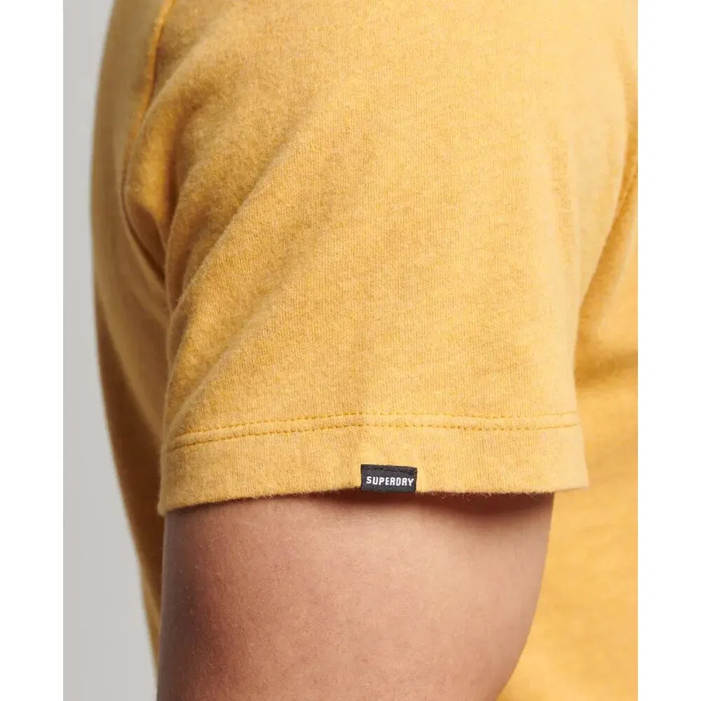 Мужская футболка Slim Fit Superdry Micro, Yellow — фото 4