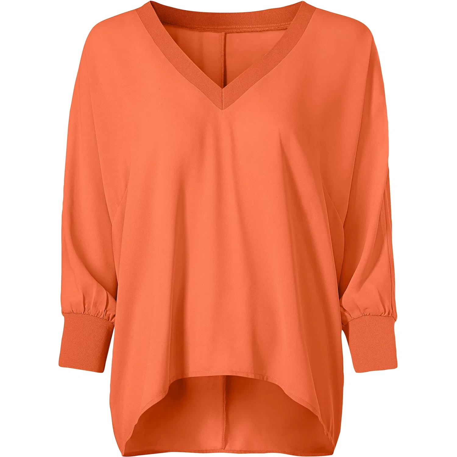 Женская блуза свободного кроя с летучей мышью heine, Orange — фото 3
