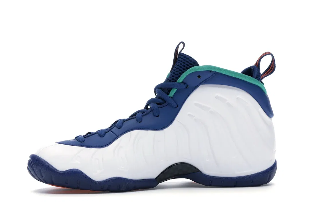 Детские кроссовки для повседневной носки Nike Air Foamposite Pro Nike, Gym Blue/White-Cone-Neptune Green — фото 3