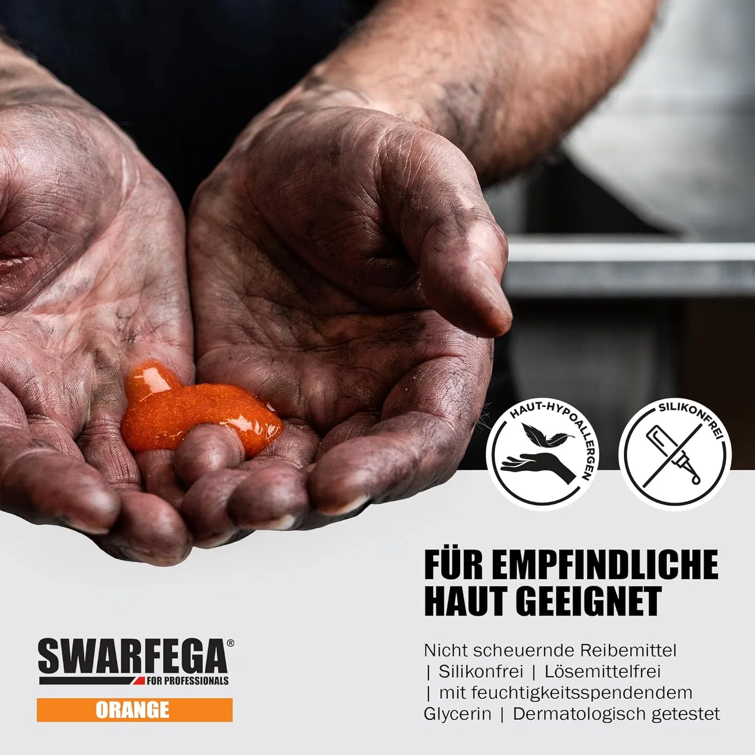 Средство для мытья рук Swarfega Orange 1L, 2 флакона с помпой, Оранжевый — фото 4
