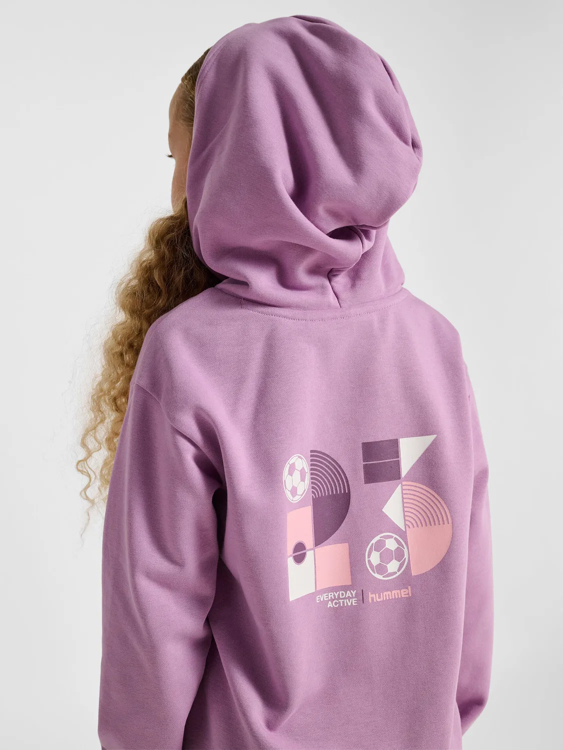 Детское худи с принтом Hmljr Graphic Hummel, Violett — фото 4